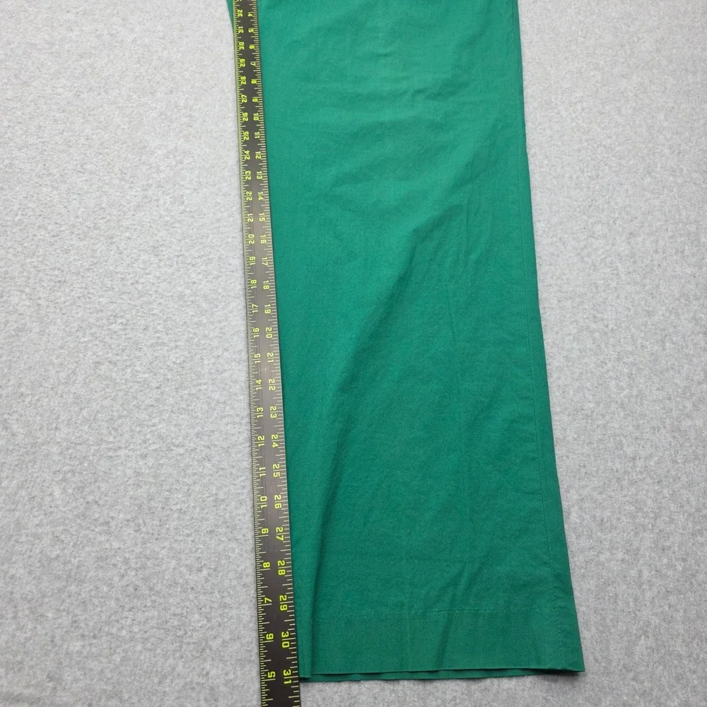 Polo Ralph Lauren Green Pleated Chino Pants Women's Size 16 100% Cotton - Picture 11 of 14